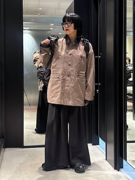 「アイテム（カバーオール）」を使った、ノン(HARE)さん（レディース・170cm）の秋コーディネート