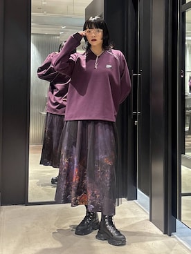 「アイテム（スカート）」を使った、ノン(HARE)さん（レディース・170cm）の秋コーディネート