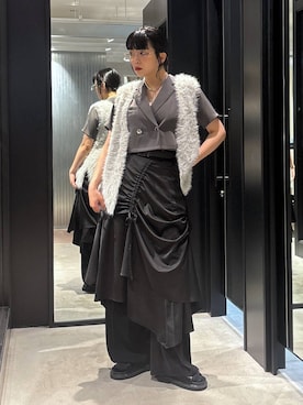 「アイテム（スラックス）」を使った、ノン(HARE)さん（レディース・170cm）の夏コーディネート