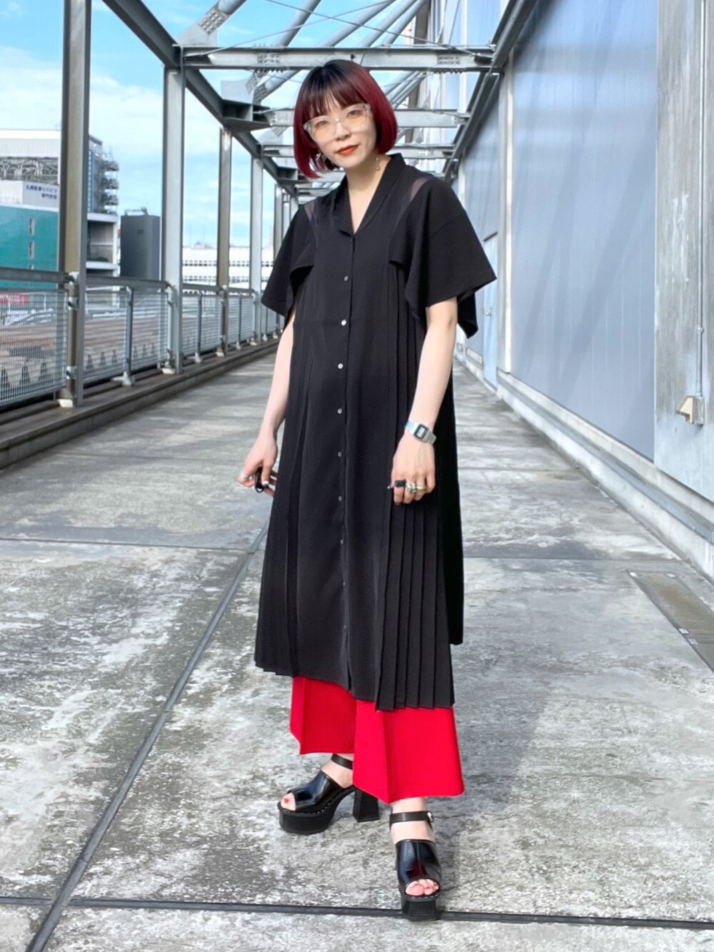HARE(ハレ)の「スクエアソデシアーワンピース(HARE HARE(ハレ)の「スクエアソデシアーワンピース(HARE