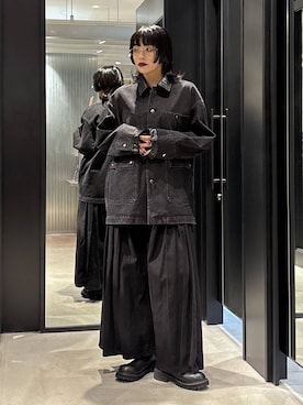 「アイテム（カバーオール）」を使った、ノン(HARE)さん（レディース・170cm）の秋コーディネート