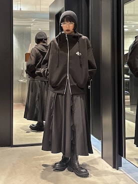 「HARE（ハレ）のアイテム（パーカー）」を使った、ノン(HARE)さん（レディース・170cm）の秋コーディネート