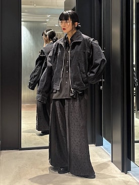 「HARE（ハレ）の【SET UP対応】レースレイヤードパンツ(HARE)（その他パンツ）」を使った、ノン(HARE)さん（レディース・170cm・20代）の夏コーディネート