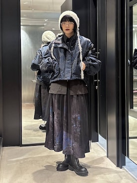 「アイテム（スカート）」を使った、ノン(HARE)さん（レディース・170cm）の秋コーディネート