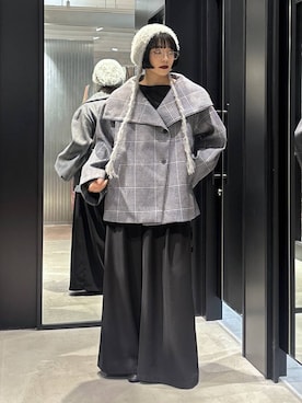 「アイテム（チェスターコート）」を使った、ノン(HARE)さん（レディース・170cm・20代）の秋コーディネート