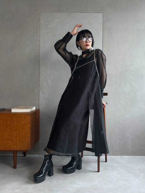 HARE マルチWAYジャガードシアーワンピース*ジャンスカ HARE マルチWAYジャガードシアーワンピース*ジャンスカ