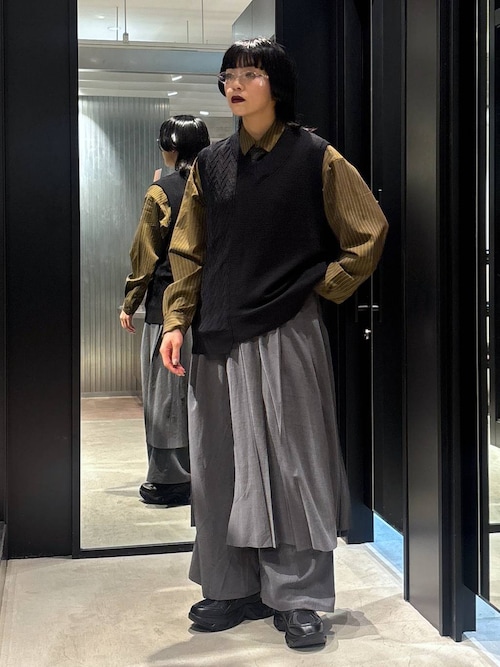 ロングスカートレイヤードパンツ(HARE)（その他パンツ）｜HARE