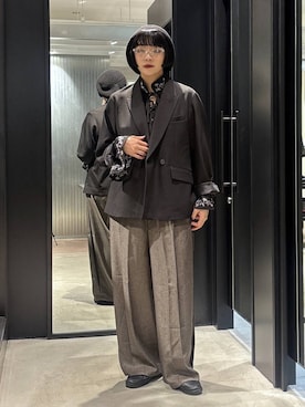 「アイテム（テーラードジャケット）」を使った、ノン(HARE)さん（レディース・170cm）の秋コーディネート