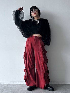 「アイテム（スウェット）」を使った、ノン(HARE)さん（レディース・170cm・20代）の夏コーディネート