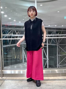 ディープvネックエリベスト Hare を使った人気ファッションコーディネート Wear