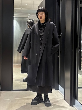 「アイテム（チェスターコート）」を使った、ノン(HARE)さん（レディース・170cm・20代）の秋コーディネート
