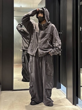 「HARE（ハレ）のアイテム（スウェットパンツ）」を使った、ノン(HARE)さん（レディース・170cm）の秋コーディネート