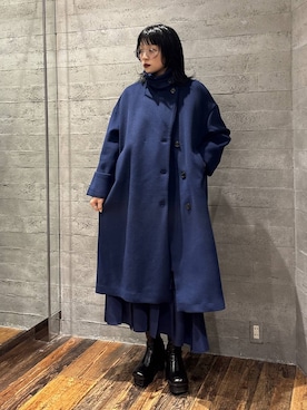 「アイテム（チェスターコート）」を使った、ノン(HARE)さん（レディース・170cm）の冬コーディネート