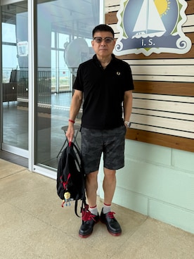 「Ray-Ban（レイバン）のアイテム」を使った、cbabcさん（メンズ・170cm）の春コーディネート