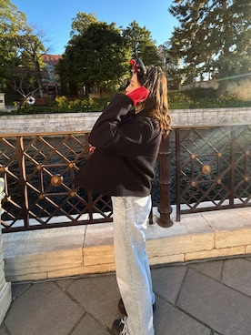 「アイテム（サンダル）」を使った、ayakaさん（レディース・165cm）の冬コーディネート