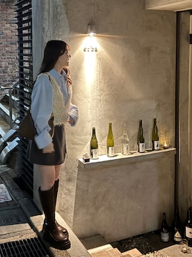 「アイテム（アンサンブル）」を使った、honoさん（レディース・149cm）の秋コーディネート