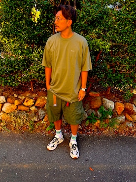 「WTAPS（ダブルタップス）のアイテム（Tシャツ/カットソー）」を使った、SUNさん（メンズ・175cm・40代）の夏コーディネート