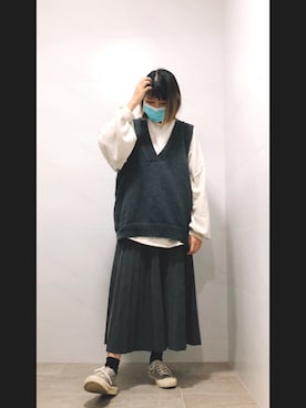 「PRIVATE LABEL（プライベートレーベル）のアイテム（トップス）」を使った、Cwen_97さん（レディース・155cm）の秋コーディネート