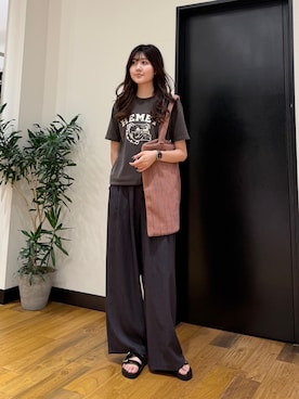 「MIXTA（ミクスタ）のアイテム」を使った、マイカさん（レディース・167cm）の夏コーディネート