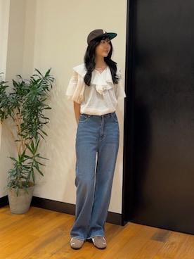 「EKAL（エカル）のアイテム」を使った、マイカさん（レディース・167cm）の夏コーディネート