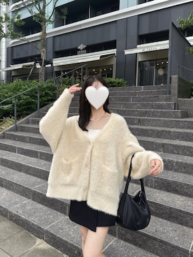 「ニットカーディガン」｜akane147さん（レディース・147cm）の秋コーディネート