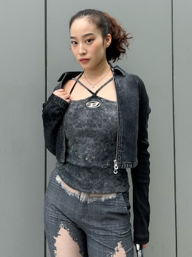 「DIESEL（ディーゼル）のアイテム（ジャケット/アウター）」を使った、sainoさん（メンズ・162cm）の秋コーディネート