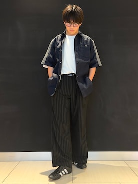 「アディダスオリジナルス」｜「アイテム（シャツ/ブラウス）」を使った、M.Kさん（メンズ・172cm）の春コーディネート