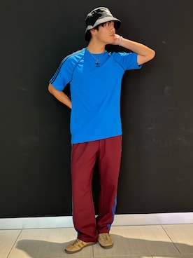 「タバコ」｜「アイテム（帽子）」を使った、M.Kさん（メンズ・172cm）の秋コーディネート