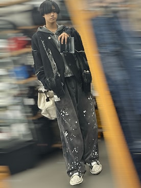 「GRANCY（グランシー）のアイテム」を使った、kazuma5508さん（メンズ・178cm）の冬コーディネート