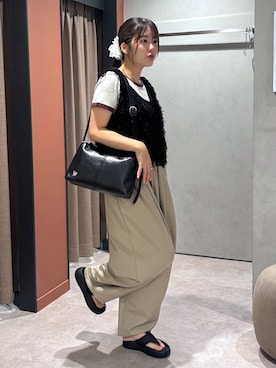 「アイテム（リング、ブルー系）」を使った、futabaさん（レディース・160cm）の夏コーディネート