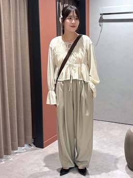 「アイテム（シュシュ）」を使った、futabaさん（レディース・160cm）の夏コーディネート