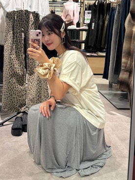 「アイテム（シュシュ）」を使った、futabaさん（レディース・160cm）の夏コーディネート