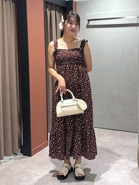 「アイテム（タンクトップ、シルバー系）」を使った、futabaさん（レディース・160cm）の夏コーディネート