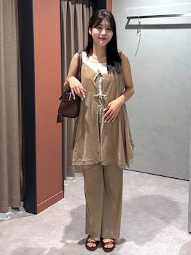 「アイテム（リング、ブルー系）」を使った、futabaさん（レディース・160cm）の夏コーディネート