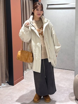 「LOWRYS FARM（ローリーズファーム）のステンレス2SETリング 293157（リング）」を使った、futabaさん（レディース・160cm）の秋コーディネート