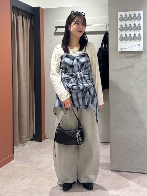 Ruさん専用 LOWRYS FARM（ローリーズファーム）の「オンブレチェックシャツ