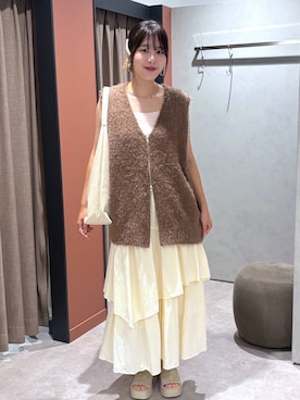「アイテム（シュシュ）」を使った、futabaさん（レディース・160cm）の夏コーディネート