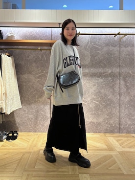 「アイテム（スウェット）」を使った、futabaさん（レディース・160cm・10代）の秋コーディネート