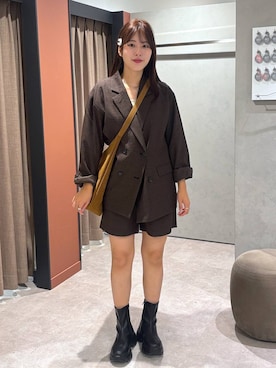 「アイテム（ヘアピン）」を使った、futabaさん（レディース・160cm）の秋コーディネート