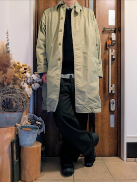 「adidas（アディダス）のプレミアム エッセンシャルズ ニットベスト / アディダスオリジナルス adidas Originals（ベスト、ブラック系）」を使った、sanshoku.さん（メンズ・180cm）の春コーディネート