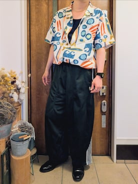 「Needles（ニードルス）のアイテム」を使った、sanshoku.さん（メンズ・180cm）の夏コーディネート