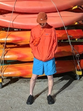 「HOKA（ホカ）のアイテム」を使った、sanshoku.さん（メンズ・180cm）の春コーディネート