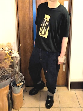 「アイテム（バンダナ/スカーフ、グリーン系）」を使った、sanshoku.さん（メンズ・180cm）の夏コーディネート