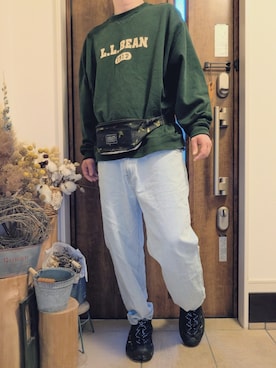 「L.L.Bean（エルエルビーン）のアイテム」を使った、sanshoku.さん（メンズ・180cm）の春コーディネート