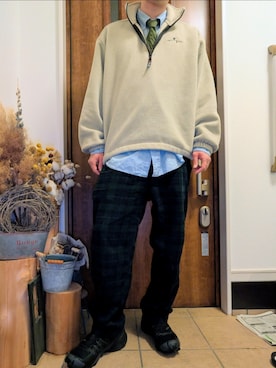 「UNIQLO（ユニクロ）のアイテム（その他パンツ、その他）」を使った、sanshoku.さん（メンズ・180cm）の春コーディネート