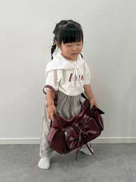 「アイテム（Tシャツ/カットソー）」を使った、soy🍃さん（キッズ・80cm）の夏コーディネート