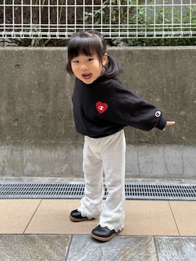 「アイテム（パンツ）」を使った、soy🍃さん（キッズ・80cm）の秋コーディネート