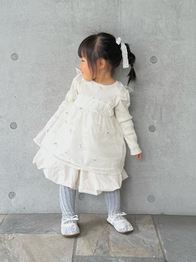 「アイテム（スカート）」を使った、soy🍃さん（キッズ・80cm）の秋コーディネート