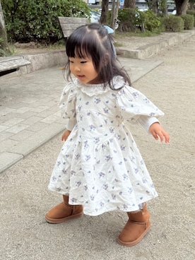 「アイテム（ワンピース）」を使った、soy🍃さん（キッズ・80cm）の秋コーディネート