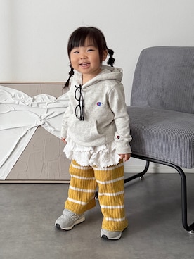 「アイテム（シューズ）」を使った、soy🍃さん（キッズ・80cm）の秋コーディネート